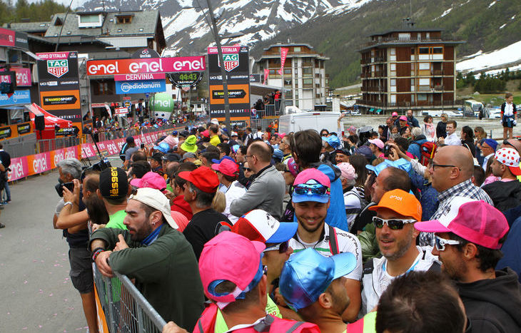 Il Giro d'Italia a Cervinia