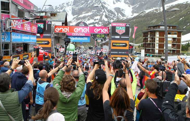 Il Giro d'Italia a Cervinia